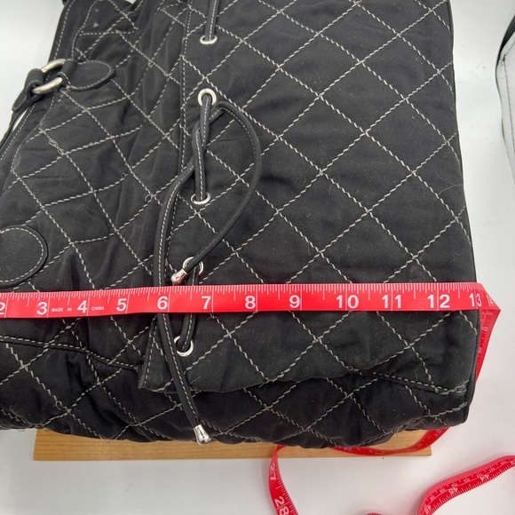 Vera Bradley Black Quilted Tote - Picture 8 of 12